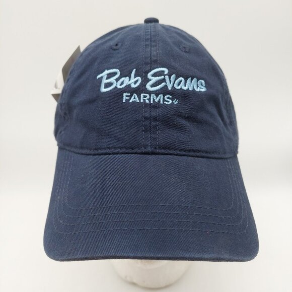 Bob Evans Farms Hat Adjustable Buckle Strap Blue Embroidered - Picture 1 of 9